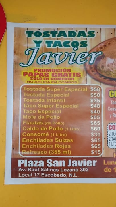 Tostadas y tortas javier | Taquería en Cd Gral Escobedo, Nuevo León, México